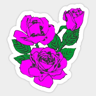 Pink Rose Sticker